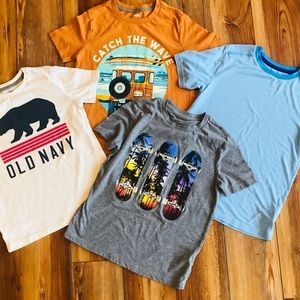 Lot of 4 Old Navy & Champion T Shirts size 8 Medium